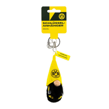 Borussia Dortmund BVB Wichtel-Schlüsselanhänger Super Fan Schwarz-Gelb